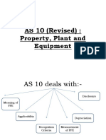 AS 10 (Revised) : Property, Plant and Equipment