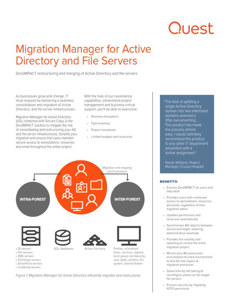 Migration Manager For Active Directory and File Servers | PDF | Active ...