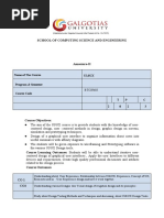 School of Computing Science and Engineering: Name of The Course