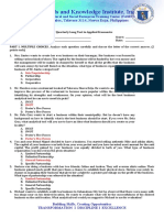 2nd Quarterly Long Test in Applied Economics