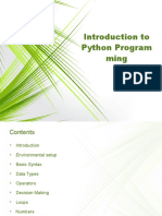 Introduction To Python Programming DB