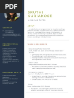 Sruthi Kuriakose: Academic Tutor