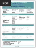 Food Safety Compliance System (Foscos) : Form A Application For Registration Under Food Safety and Standards Act, 2006