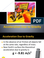 1.6 - Acceleration Due To Gravity