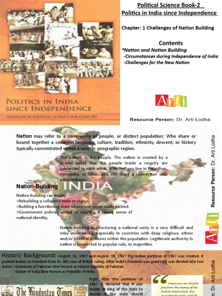 Challenges of Nation Building in India | PDF | Partition Of India ...