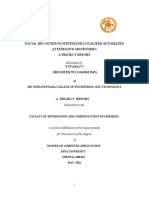 Facial Recognition System For Localized Automated Attendance Monitoring A Project Report