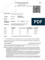 National Testing Agency (NTA) : UGC-NET RESULT December, 2018