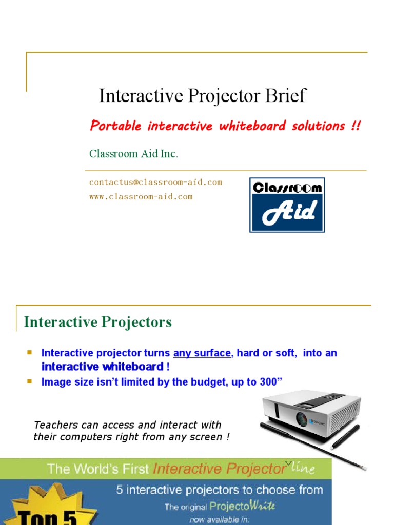 The Ultimate Interactive White Board Technology | PDF | Information And ...
