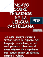 Ensayo Sobre Terminos de La Lengua Castellana