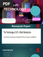 Li-Fi Technology: BY:-Abhishek Kumar B.Tech CSE 4 Year 1743110005