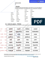 Worksheet of Vocabulary Travel-Cambridge-Copy BANK