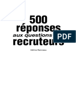 500 réponses aux questions des recruteurs