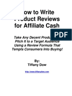 How To Write Product Reviews For Affiliate Cash