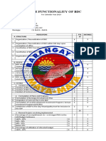 Barangay 20 Functionality of BDC