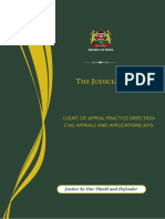 Court of Appeal Practice Directions For Civil Appeal and Applications 2015
