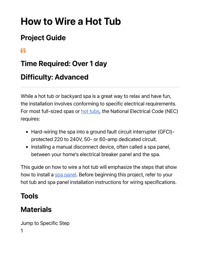 How to Safely Wire a Hot Tub for Electrical Code Compliance PDF Electrical Wiring Building