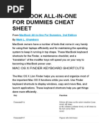 Macbook All-In-One For Dummies Cheat Sheet: Mac Os X Finder Keyboard Shortcuts