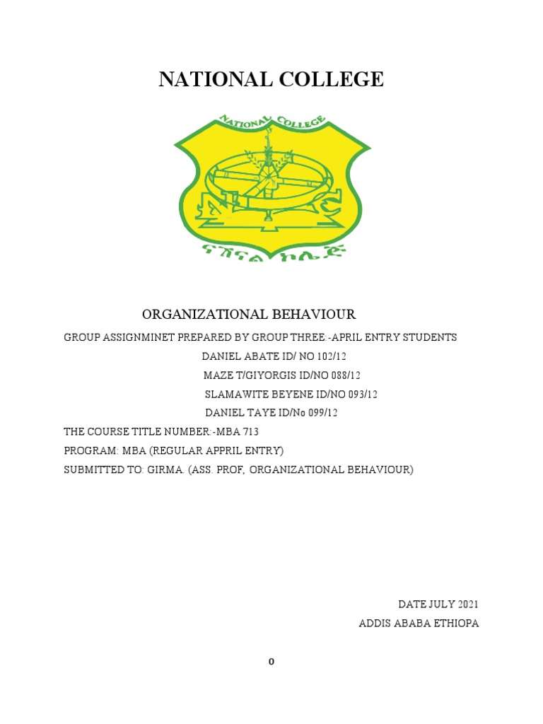 Organizational Behavior Case Study Employee Motivation and Retention PDF Motivation