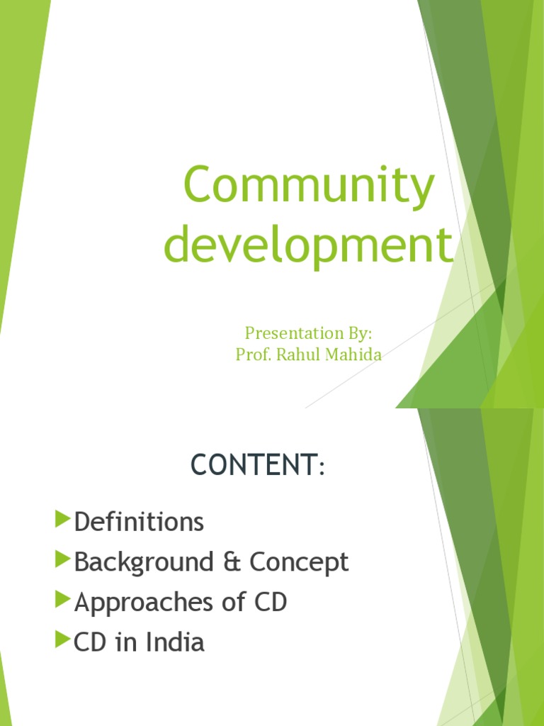 A Comprehensive Overview of Community Development: Definitions ...