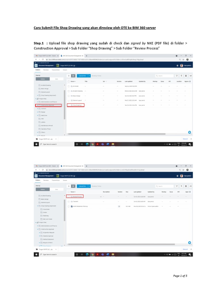 Cara Submit Shop Drawing ke BIM 360 | PDF | Bisnis | Seni
