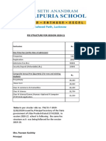 Fee Structure For 2020 21