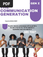 GEN Z - The Communication Generation 