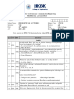 Department of Electronics and Communication Engineering Third Internal Assessment Test