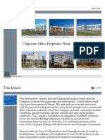 Corporate Office Properties Trust: March 2011