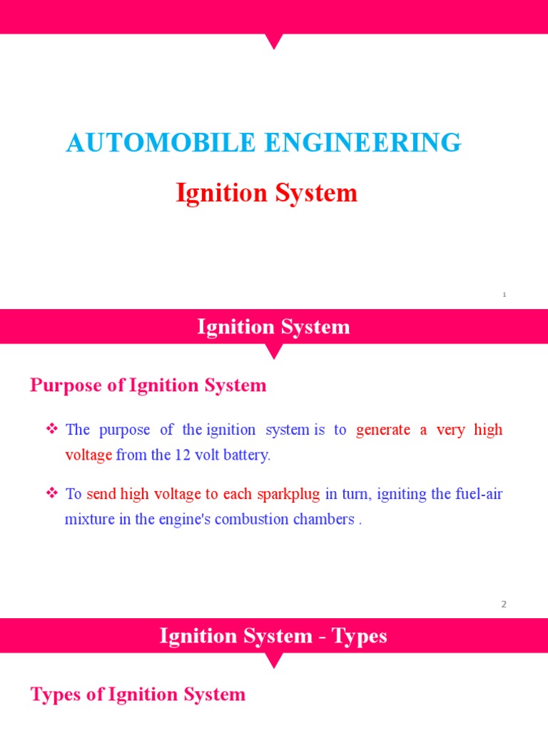 Battery Ignition System PDF Ignition System Distributor