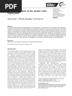 Kinematic Analysis of The Double Roller Tripod Joint: Yinyuan Qiu, Wen-Bin Shangguan and Yong Luo