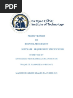 SRS For Hospital Management System