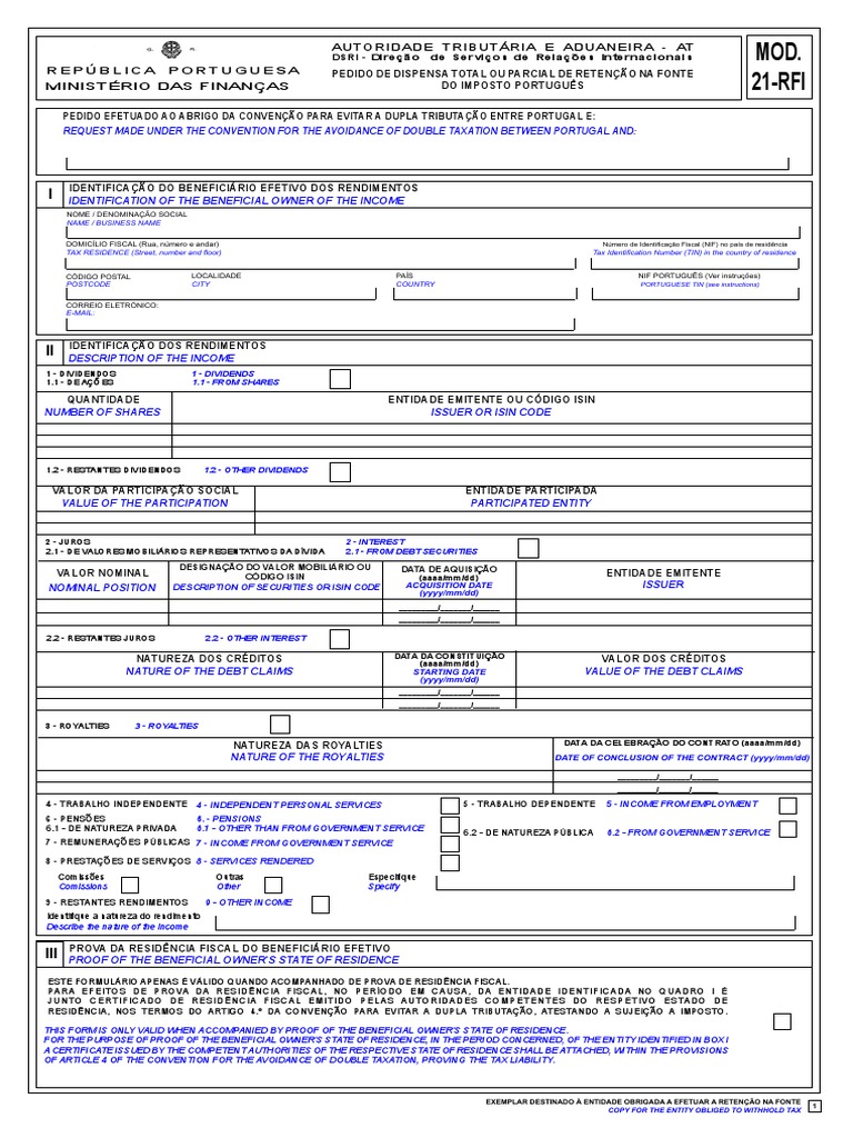 4245 - P - F036 MOD 21-RFI (Appendix 21) | Download grátis PDF ...