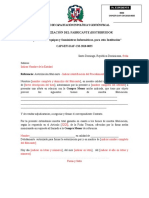 (SNCC F 047) Formulario Del Fabricante (Distribuidor Autorizado)
