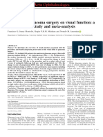 Influence of Glaucoma Surgery On Visual Function - A Clinical Cohort Study and Meta-Analysis