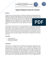 Case Study: Typical Bilateral Femoral Fracture: Camarines Sur Polytechnic Colleges