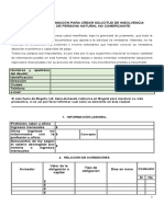 Formato de Inf. para Solicitud de Insolvencia