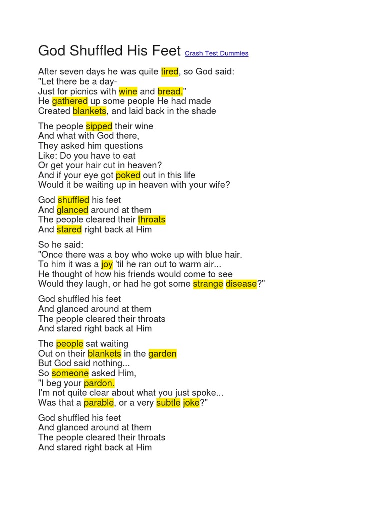 God Shuffled His Feet Wiki : The story and meaning of the song ‘God ...