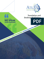 We Speak: Translation and Desktop Publishing