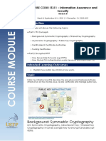 Background: Symmetric Cryptography: COURSE CODE: IT311 - Information Assurance and Security