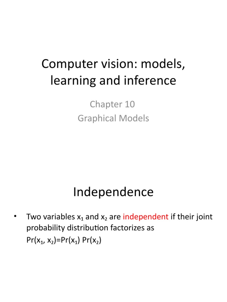 Computer Vision: Models, Learning and Inference | Download Free PDF ...