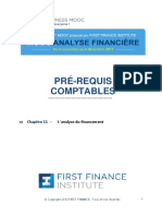 Chapitre 11 L'analyse Du Financement