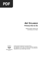 2018 Primary Art Syllabus