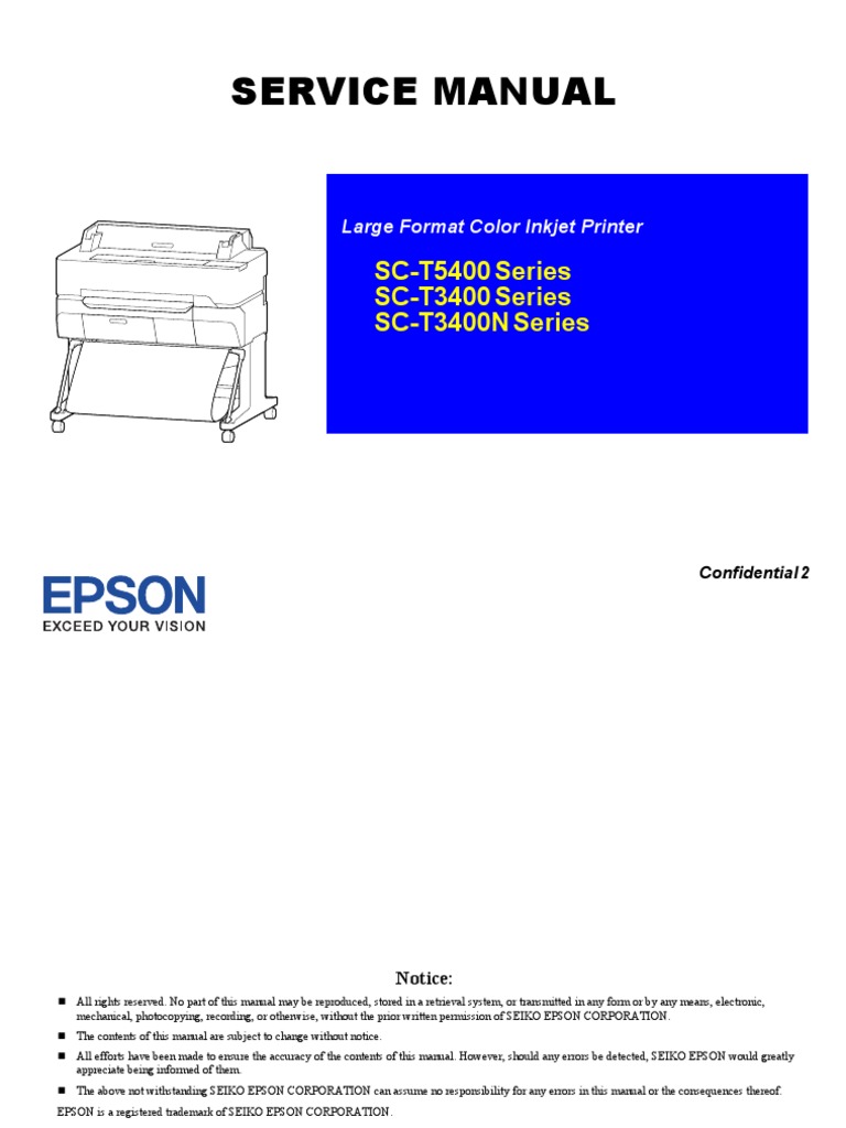 SC-T5400 T3400 T3400N Series EN A | PDF | Printer (Computing) | Usb