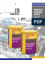 Aceite Komatsu protege y extiende vida útil