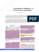 El reposo prometido en Hebreos y su relación con la tierra prometida