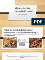 Management of Biodegradable Wastes