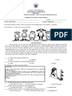 Division Summative Test in English 3 (With TOS and Answer Key)