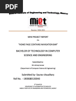 Bachelor of Technology in Computer Science and Engineering: Mini Project Report