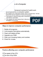 Computer performance factors