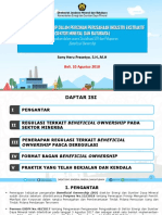 Esdm 2018 08 08 Paparan Kebijakan Beneficial Ownership Di Sektor Minerba Sosialisasi EITI Bali